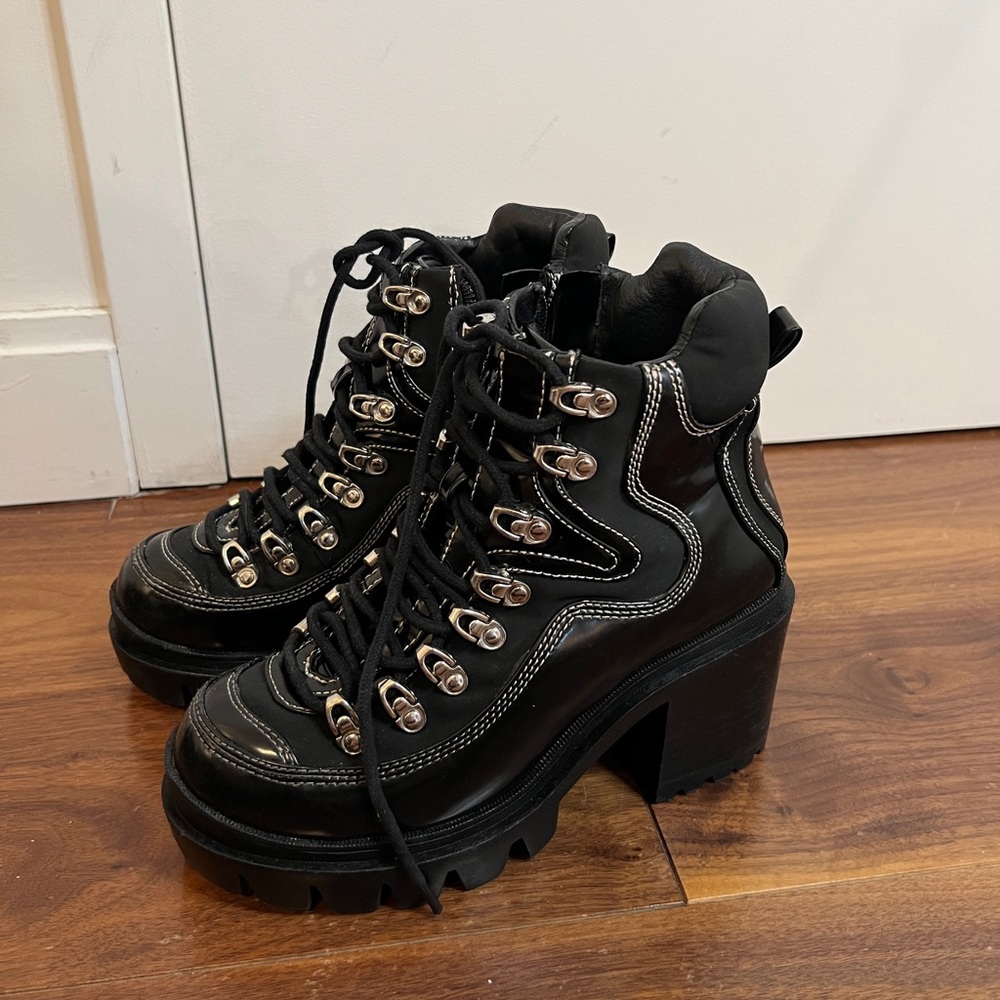 Jeffrey Campbell Heeled Lace Up Boots